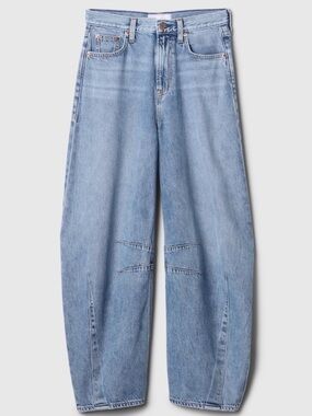 GAP Ultrasoft High-Rise Horseshoe Jeans Medium Indigo 30 10